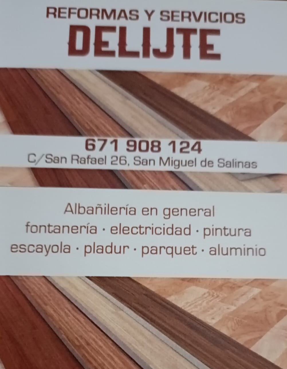 Reformas y servicios DELIJTE